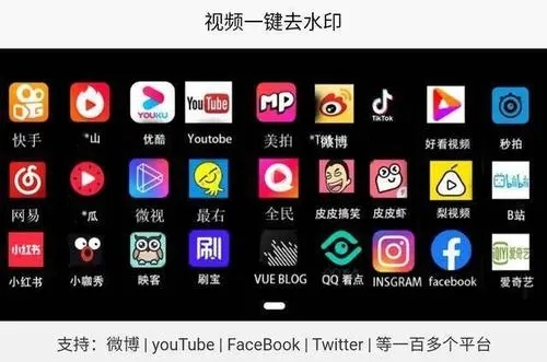 全平台短视频无水印解析源码,支持50多个平台(持续更新)